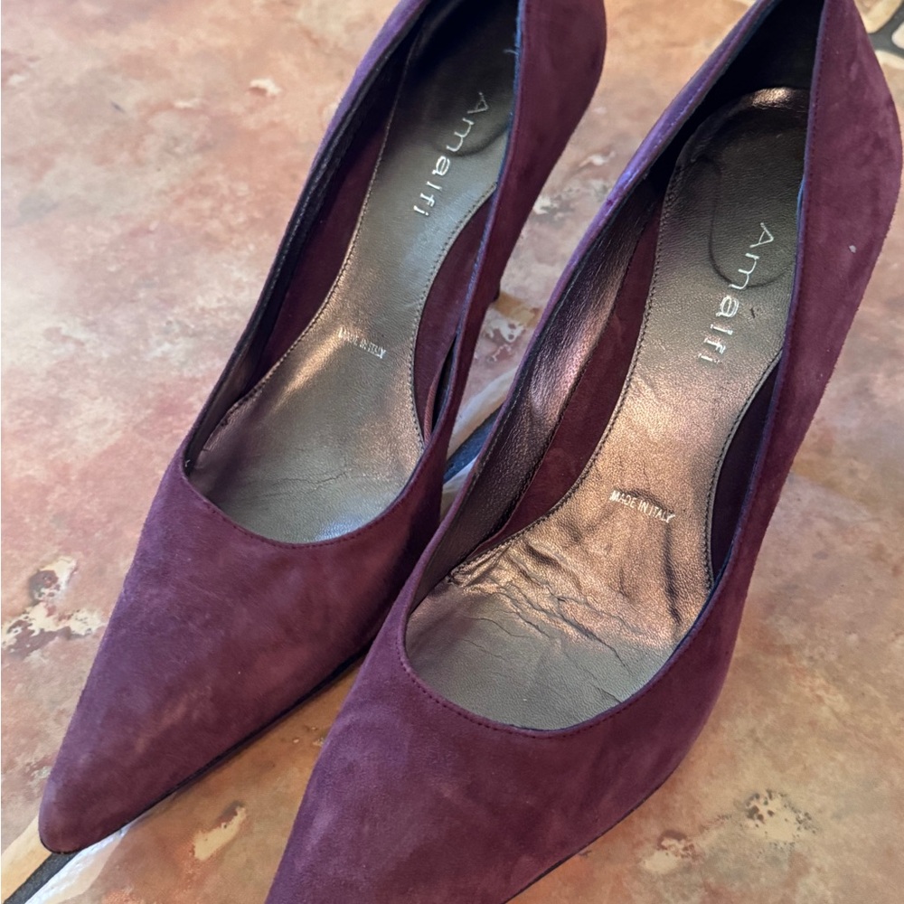 Amalfi Burgundy Merlot Heels View 6